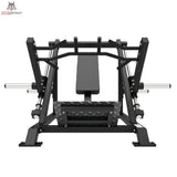 Titanium Strength Elite Series Schräger Linear-Rudertrainer in Frontansicht mit Brustpolster und Griffen