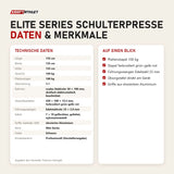 Technische Daten und Merkmale von Titanium Strength Elite Series Schulterpresse als Tabelle