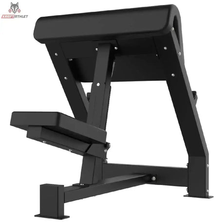 Titanium Strength Elite Series Scott-Bank Preacher, Detail des Armpolsters und Sitzes von der Seite