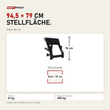 Maßbild Titanium Strength Elite Series Scott-Bank Preacher: Stellfläche 94,5 × 79 cm, Höhe 96 cm