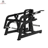 Titanium Strength Elite Series Seated Dip Maschine in Ansicht von hinten mit Rahmenbasis und Hebelarm