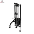Titanium Strength Elite Series Seilzugstation: Schrägansicht mit Gewichtsblock und Seilzugturm