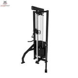 Titanium Strength Elite Series Seilzugstation: Schrägansicht mit Gewichtsblock und Seilzugturm