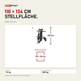 Maßbild Titanium Strength Elite Series Seitheben Schulter Maschine: Stellfläche 110 × 134 cm, Höhe 145 cm