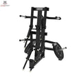 Titanium Strength Elite Series Seitheben Schulter Maschine: Schrägansicht mit aufgelegter Hantelscheibe