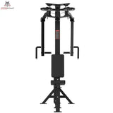 Titanium Strength Elite Series Selektorisierte Pec Fly und Rear Delt – Frontansicht mit Brustpolster und beidseitigen Griffen
