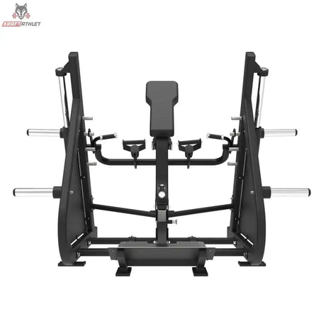 Titanium Strength Elite Series Smith-Rudermaschine mit Brustunterstützung – Frontansicht mit Brustpolster und Griffen