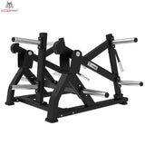 Titanium Strength Elite Series Squat Lunge Maschine – Frontansicht mit Schulterpolstern und Plattform