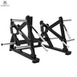 Titanium Strength Elite Series Squat Lunge Maschine – Seitenansicht mit beiden Hebelarmen und Scheibenaufnahmen