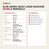 Technische Daten und Merkmale von Titanium Strength Elite Series Squat Lunge Maschine als Tabelle