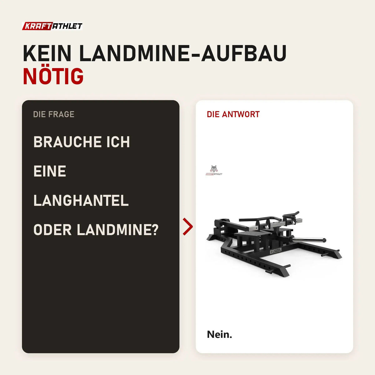 Frage und Antwort zu Titanium Strength Elite Series Steh-Rudergerät mit T-Stange: Brauche ich eine Langhantel oder Landmine?