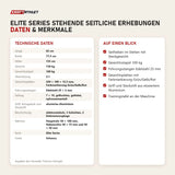 Technische Daten und Merkmale von Titanium Strength Elite Series Stehende Seitliche Erhebungen als Tabelle