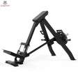 Titanium Strength Elite Series T-Bar Rudern mit einstellbaren Griffen – Seitenansicht mit Brustpolster und Fußplattform
