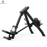 Titanium Strength Elite Series T-Bar Rudern mit einstellbaren Griffen – Seitenansicht mit Brustpolster und Fußplattform