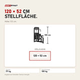 Maßbild Titanium Strength Elite Series Torso Rotation: Stellfläche 120 × 52 cm, Höhe 155 cm