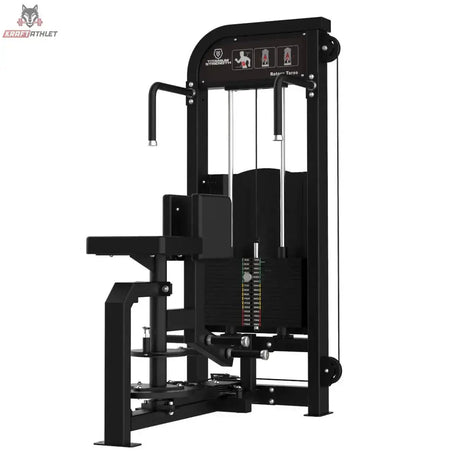 Titanium Strength Elite Series Torso Rotation – Schrägansicht von rechts mit Drehsitz und Griffbügel