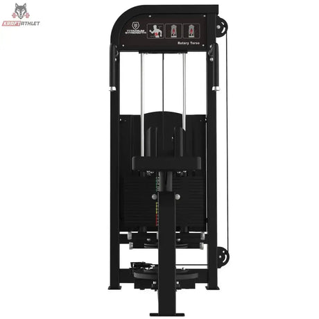 Titanium Strength Elite Series Torso Rotation – Frontansicht mit Griffbügel, Polster und Drehsitz