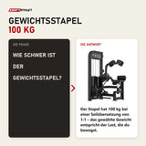 Frage und Antwort zu Titanium Strength Elite Series Total Abdominal: Wie schwer ist der Gewichtsstapel?