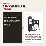 Frage und Antwort zu Titanium Strength Elite Series Trizeps Dips: Wie schwer ist der Gewichtsstapel?