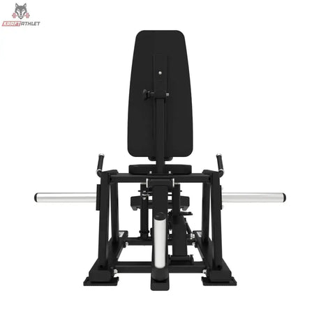 Titanium Strength Elite Series Ultimate Abductor-Adductor in Schwarz, Frontansicht mit Scheibenaufnahmen links und rechts