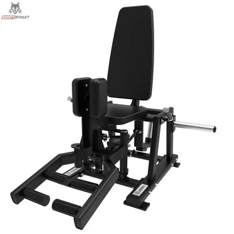 Titanium Strength Elite Series Ultimate Abductor-Adductor in Schwarz, Schrägansicht ohne Scheibe mit Beinpolstern