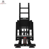 Titanium Strength Elite Series Ultimate Abductor Stehend mit Scheibenbelastung – Frontansicht mit Standplattform