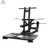 Titanium Strength Elite Series Ultimate Belt Squat – Schrägansicht von links mit Hebelarm