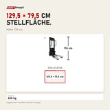 Maßbild Titanium Strength Elite Series Ultimate Gesäßtritt: Stellfläche 129,5 × 79,5 cm, Höhe 176 cm