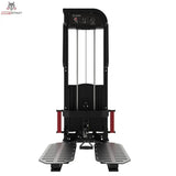Titanium Strength Elite Series Ultimate Gesäßtritt – Frontansicht mit zwei Trittplatten und Gewichtsturm