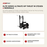 Titanium Strength Elite Series Ultimate Hip Thrust im Stehen mit 4 Merkmalen: Hip Thrust im Stehen, Beckenpolster 7-fach verstellbar, Mehrere Handpositionen, Widerstandsbänder inklusive
