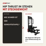 Frage und Antwort zu Titanium Strength Elite Series Selectorisierte Ultimate Hip Thrust: Wie schwer ist der Gewichtsstapel?