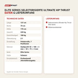 Technische Daten und Lieferumfang von Titanium Strength Elite Series Selectorisierte Ultimate Hip Thrust als Tabelle