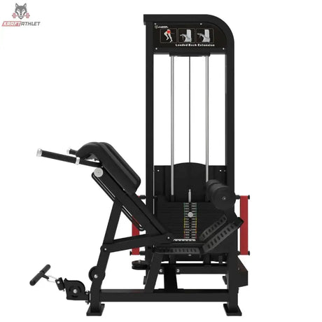 Titanium Strength Elite Series Ultimate Rückenstrecker – Seitenansicht mit Rückenpolster, Liegefläche und Fußstütze