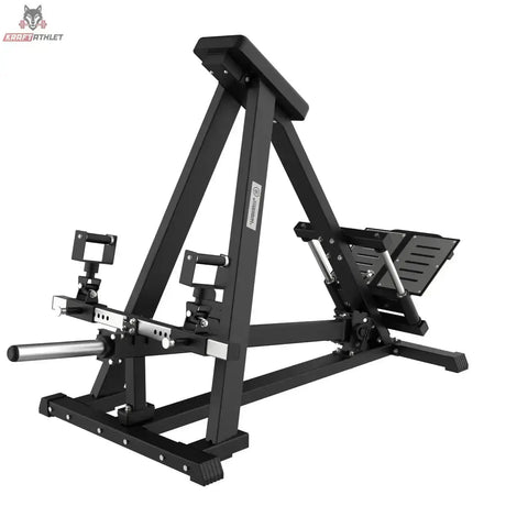 Titanium Strength Elite Series Ultimate T-Bar Rudern mit einstellbaren Griffen: Schrägansicht von vorn ohne Gewicht