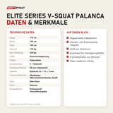 Technische Daten und Merkmale von Titanium Strength Elite Series V-Squat Palanca als Tabelle