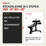 Frage und Antwort zu Titanium Strength Elite Series Verstellbare Negativ-Bauchbank: Wie stelle ich die Schwierigkeit ein?