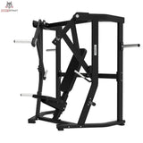 Titanium Strength Elite Series Wide Chest Press in Schrägansicht von hinten links mit Hebelarmen