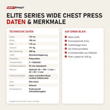 Technische Daten und Merkmale von Titanium Strength Elite Series Wide Chest Press als Tabelle