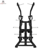 Titanium Strength Elite Series Wide IsoLateral Lat Pulldown in Frontansicht mit beiden Zugarmen und Scheibenhörnern