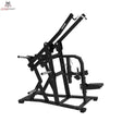 Titanium Strength Elite Series Wide IsoLateral Lat Pulldown in Schrägansicht von links mit weiten Zugarmen und Sitz