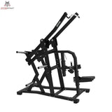 Titanium Strength Elite Series Wide IsoLateral Lat Pulldown in Schrägansicht von links mit weiten Zugarmen und Sitz