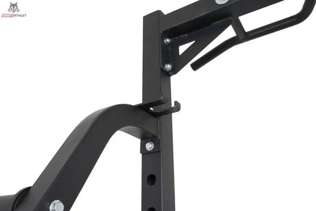 Titanium Strength Evolution Heavy Duty Half Rack RH50, Detail des Rahmens mit Lochraster