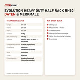 Technische Daten und Merkmale von Titanium Strength Evolution Heavy Duty Half Rack RH50 als Tabelle