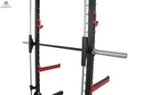 Titanium Strength Evolution Smith Machine mit Rack RM10: Detail der geführten Hantelstange an der Führungsschiene