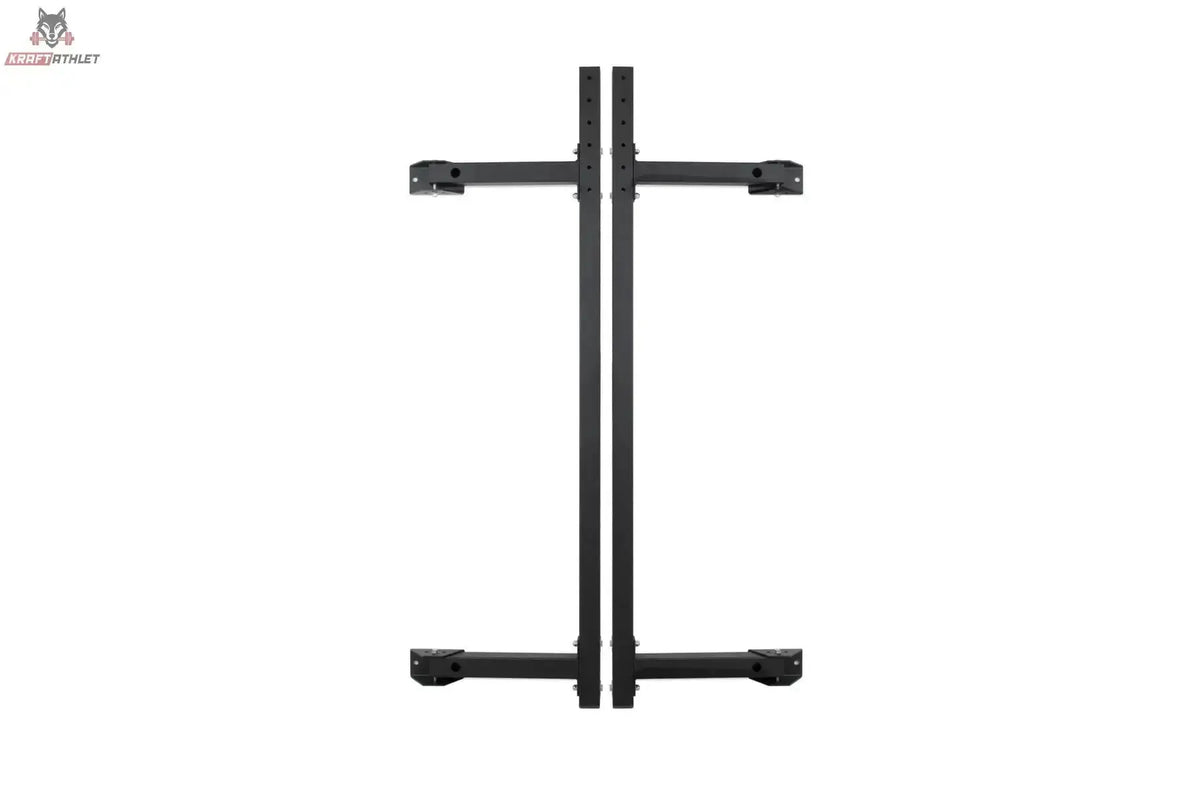 Titanium Strength Faltbares Wandrack FR360, Frontansicht im eingeklappten Zustand an der Wand