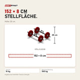 Maßbild Titanium Strength FM16 Farmer Walkers: Stellfläche 152 × 8 cm, Höhe 28 cm