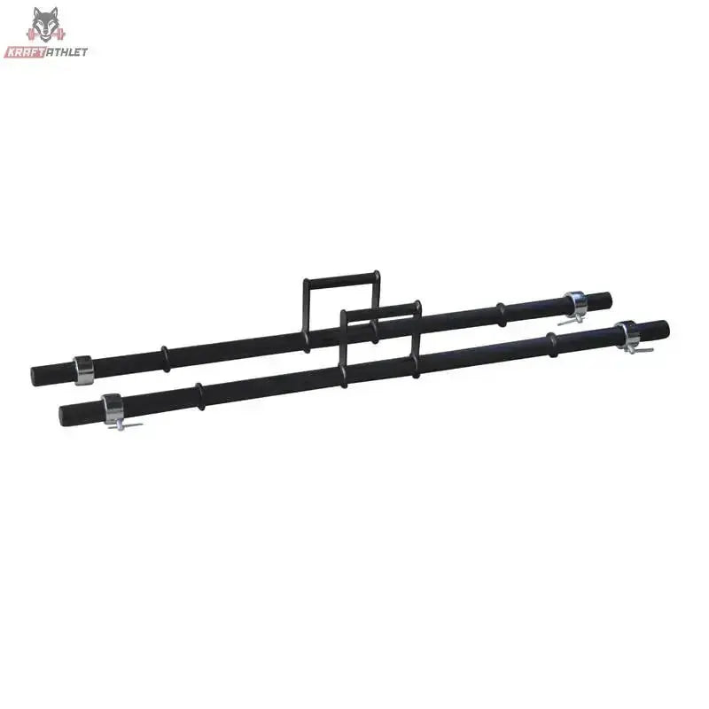 Titanium Strength FM16 Farmer Walkers in Schwarz, Seitenansicht beider Griffe hintereinander