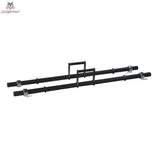 Titanium Strength FM16 Farmer Walkers in Schwarz, Seitenansicht beider Griffe hintereinander