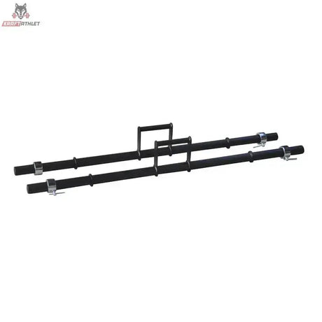 Titanium Strength FM16 Farmer Walkers in Schwarz, Seitenansicht beider Griffe hintereinander
