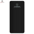 Titanium Strength FML Fitnessmatte Large ausgerollt in der Draufsicht, schwarz mit Rillenstruktur und Logo